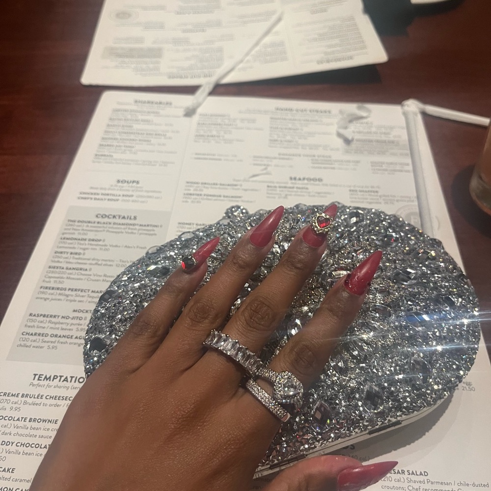 Rhinestone hand bag